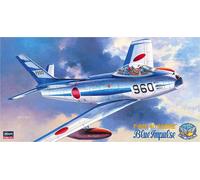 HASEGAWA 1/48 F-86F-40 ASBRE Blue Impulse JASDF Aerobatic Team Plastic Model Kit