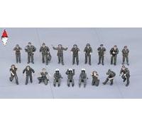 1:48 Hasegawa U.S. Pilot Ground Crew B Ha36005 Kit HASX48-5 Modellino