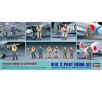 Hasegawa 1/48 W.W.II Pilot Figure Set Japanese German U.S. British Figures X48-7