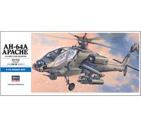 Hasegawa 1/72 AH-64A Apache US Army Attack Helicopter Plastic Model Kit
