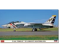 Hasegawa 1/72 American F-14A Tomcat VF-2 Bounty Hunters 1976 Plastic Model NUOVO