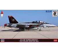 Fa-18f Super Hornet, Vfa 41 Black Aces Cag 1:72 Plastic Model Kit HASEGAWA