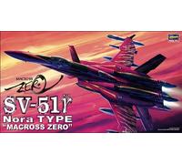 HASEGAWA 1/72 KIT AEREO MILITARE SV 51 NORA TYPE MACROSS ZERO MODELLINO AUTO