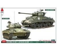 M4A3E8 Sherman & M24 Chaffee U.S. Army Main Battle Tank Combo 1:72 Plastic Kit