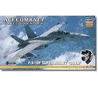 Ace Combat 7 Skies, Fa-18f Super Hornet, Golem 1:72 Plastic Model Kit HASEGAWA