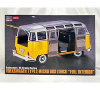 HASEGAWA Collector's Hi-Grade 1/24 Volkswagen Type 2 Micro Bus 63 Interni com...