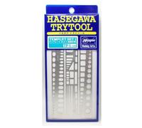 Hasegawa Japan Try Tool template set strumento modello in plastica dritto TP1