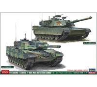 Hasegawa M-1 Abrams & Leopard 2 NATO "Main Battle Tank" 1:72 30069 modellismo