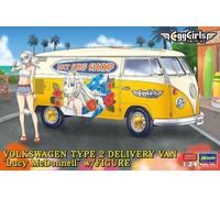 HASEGAWA SCALA 1:24 KIT MODELLINO FURGONE STATICO VW TYPE 2 DELIVERY VAN LUCY