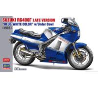 Hasegawa SUZUKI RG400G LATE VERSION BLUE/WHITE COLOR W/UNDER COW KIT 1:12