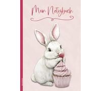 Hasen Notizbuch: Notizheft A5 liniert mit Hasenmotiv schönes Geschenk für Hasenliebhaber und Hasenfreunde Geschenkidee zu Ostern und Geburtstag weißer Hase auf Buch für Notizen mit Schneehase
