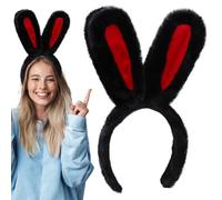 Hasenn Ears Hair -Reate - Fascia elastica per l'orecchio di coniglio | Costume per orecchie di coniglio comode a forma di cavallo, per feste di Pasqua, eventi a tema e altre riunioni