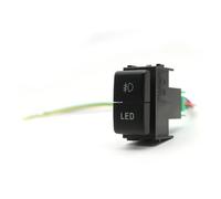HASGTFM 1 Pc Auto Doppia Chiave Interruttore di Alimentazione Del Faro Anteriore Posteriore Nebbia Luci A LED Musica Riflettore Pulsante for Filo Adatto for Nissan Patrol Y61 Y62(Front fog lamp LED)