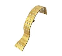 HASGTFM 15mm 17mm 18mm 23mm 25mm cinturino in acciaio inossidabile 316L adatto for Omega CONSTELLATION doppio cinturino for orologio in metallo accessori(Golden,17mm-6.5mm)