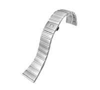 HASGTFM 15mm 17mm 18mm 23mm 25mm cinturino in acciaio inossidabile 316L adatto for Omega CONSTELLATION doppio cinturino for orologio in metallo accessori(Silver,17mm-6.5mm)