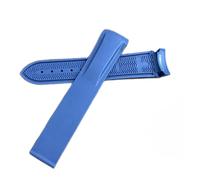HASGTFM 20mm 22mm 19mm 21mm Gomma in silicone in silicone in silicone adatto for Hamilton Khaki Field Scuba Frogman fit for Gear S3 adatta for Seiko5 sumo 007 strumento di cinturino(Blue,10mm-19mm)