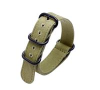 HASGTFM 22 24 26mm Cinturino for orologio in tela ispessita su entrambi i lati Cintura di sicurezza in nylon di marche generali adatta for Panerai/Adatta for Breitling/Adatta for ZENITH Pilo(Army gree