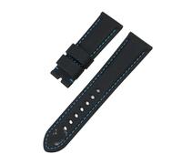 HASGTFM 22mm 24mm 26mm Nylon Texture cinturino in fibra di carbonio adatto for Panerai adatto for Luminor PAM1312 441 cinturino orologio nero braccialetto(Coal Black,24mm)
