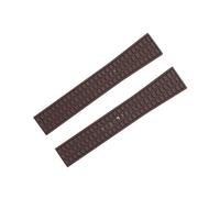HASGTFM Accessori for cinturino in gomma FKM ultra morbido in gomma fluorurata da 19 mm Sostituisci il cinturino Patek adatto for Philippe 5067A(Brown,19MM_WITHOUT BUCKLE)