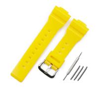 HASGTFM Accessori for orologi cinturino in resina cinturino in gomma for fibbia ad ardiglione da uomo adatto for Casio BABY-G BA-111 BA-110 BA-112 BA-120 orologio da donna(Bright yellow)