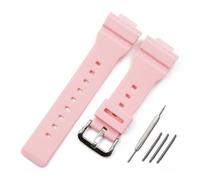 HASGTFM Accessori for orologi cinturino in resina cinturino in gomma for fibbia ad ardiglione da uomo adatto for Casio BABY-G BA-111 BA-110 BA-112 BA-120 orologio da donna(Matte pink)
