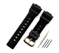 HASGTFM Accessori for orologi cinturino in resina cinturino in gomma for fibbia ad ardiglione da uomo adatto for Casio BABY-G BA-111 BA-110 BA-112 BA-120 orologio da donna(Bright black)