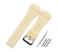 HASGTFM Accessori for orologi cinturino in resina cinturino in gomma for fibbia ad ardiglione da uomo adatto for Casio BABY-G BA-111 BA-110 BA-112 BA-120 orologio da donna(Matte yellow)