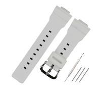 HASGTFM Accessori for orologi cinturino in resina cinturino in gomma for fibbia ad ardiglione da uomo adatto for Casio BABY-G BA-111 BA-110 BA-112 BA-120 orologio da donna(Matte white)