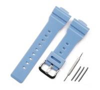 HASGTFM Accessori for orologi cinturino in resina cinturino in gomma for fibbia ad ardiglione da uomo adatto for Casio BABY-G BA-111 BA-110 BA-112 BA-120 orologio da donna(Bright light blue)