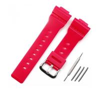 HASGTFM Accessori for orologi cinturino in resina cinturino in gomma for fibbia ad ardiglione da uomo adatto for Casio BABY-G BA-111 BA-110 BA-112 BA-120 orologio da donna(Bright rose)