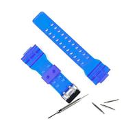 HASGTFM Accessori for orologi for cinturino in resina da uomo fibbia ad ardiglione Fit For Casio Fit For GSHOCK GA100 GA110 GA120 GD120 cinturino sportivo impermeabile da donna(Transparent blue)