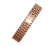 HASGTFM Adatto Fit For ArmaniStainless Steel Watch Strap 12 14 16mm Orologio Da Polso Da Donna Orologio for Fascino Cinturino In Metallo Cinturino Alla Moda In Oro Rosa(Rose gole,16mm)