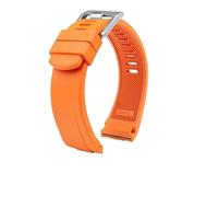 HASGTFM Adatto Fit For Seiko Adatto Fit For PROSPEX SSC813P1 SSC909P1 Estremità Curva In Gomma Nero Blu Arancione Cinturino For Orologio Cinturino In Silicone Impermeabile Morbido Da Uomo(Orange-steel