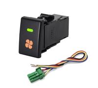 HASGTFM Auto Anteriore Della Luce di Nebbia Interruttore LED Verde DRL Musica Riflettore Ventilatore Lampada Pulsante Controllo Adatto for Isuzu DMAX D-max 2012-2016 MU-X Accessori(Fan button)