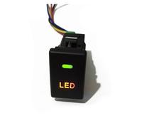 HASGTFM Auto Anteriore Della Luce di Nebbia Interruttore LED Verde DRL Musica Riflettore Ventilatore Lampada Pulsante Controllo Adatto for Isuzu DMAX D-max 2012-2016 MU-X Accessori(LED Light)