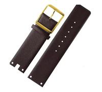 HASGTFM Cinturini for orologi adatti for CK K94231 K9423101 Pelle resistente e morbida for cinturino orologio Calvin Klein Bracciale da uomo 22mm(Brown-gold)