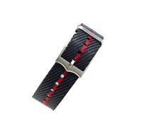 HASGTFM Cinturini in nylon resistenti adatti for la serie Tudor Biwan Piccolo fiore rosso adatto for Omega Adatto for accessori for orologi in maglia jacquard su tela Rolex 20 22mm(Blue red-Steel,20mm