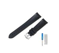 HASGTFM Cinturini in silicone di fascia alta adatti for Tudor 1958 Black Bay Bronzo Piccolo fiore di rame Piccolo cinturino serie fiore rosso 22mm(Black-ST-K13)