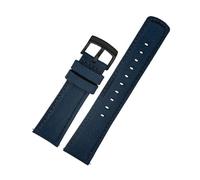 HASGTFM Cinturino for cinturino inferiore in nylon intrecciato da 20mm 21mm 22mm adatto for Tissot T116 adatto for Seiko n. 5 SSB373P1 adatto for Mido/adatto for braccialetto maschile CASIO(Blue BK,