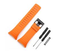 HASGTFM Cinturino for orologio da uomo adatto for cinturino in caucciù Suunto Core Accessori for orologi da donna Sport all'aria aperta Bracciale impermeabile e vite for attrezzi(Orange)