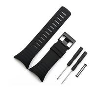HASGTFM Cinturino for orologio da uomo adatto for cinturino in caucciù Suunto Core Accessori for orologi da donna Sport all'aria aperta Bracciale impermeabile e vite for attrezzi(Schwarz)