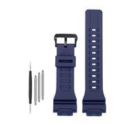 HASGTFM Cinturino for orologio in gomma siliconica in resina 18mm Bracciale da donna for uomo luminoso o opaco adatto for Casio adatto for G-SHOCK DW-H5600 AQ-S810W AEQ-110(Matte dark blue-B)