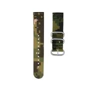 HASGTFM Cinturino for orologio in tela di nylon 22mm 24mm Cinturino for uomo ultraleggero stile etnico mimetico verde adatto for Suunto 9 PEAK BARO 7 / D5 ELEMENTUM(P2-S pin,22mm)