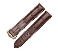HASGTFM Cinturino for orologio in vera pelle 18mm19mm20mm21mm22mm adatto for OMEGA adatto for DE VILLE adatto for SEAMASTER adatto for la serie SPEEDMASTER for logo accessori for cinturini(Brown rose
