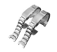 HASGTFM Cinturino in acciaio inossidabile adatto for Casio adatto for G-Shock Heart of Steel GST-B500BD/GST-B500 AD cinturino for orologio cinturino for fibbia pieghevole in metallo(Schwarz)