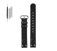 HASGTFM Cinturino in tela di nylon 12 14mm Misura piccola Rosa Khaki Verde Nero Bracciale da donna adatto for Armani Staring Night(Black-S pin,14mm)