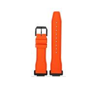 HASGTFM Fluoro Gomma Cinturino in Silicone Morbido Colore Puro Verde Menta Cinturino da Uomo Bracciale Misura for CASIO Misura for G-SHOCK DW5600 DW5610(Orange-B pin)
