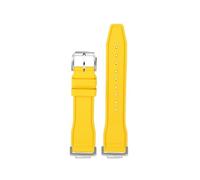 HASGTFM Fluoro Gomma Cinturino in Silicone Morbido Colore Puro Verde Menta Cinturino da Uomo Bracciale Misura for CASIO Misura for G-SHOCK DW5600 DW5610(Yellow-S pin)