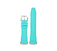 HASGTFM Fluoro Gomma Cinturino in Silicone Morbido Colore Puro Verde Menta Cinturino da Uomo Bracciale Misura for CASIO Misura for G-SHOCK DW5600 DW5610(Mint green-S pin)
