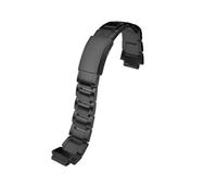 HASGTFM Misura a sgancio rapido for Casio Misura for G-SHOCK GST-B200 Cinturino in acciaio inossidabile Fibbia pieghevole Bracciale da uomo in metallo 24x16mm Bocca convessa(Schwarz)